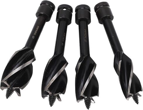 مجموعة لقمة مثقاب 4 قطع لقمة مثقاب خشبية 4 فلوت ساق سداسية قابلة للفصل لقمة مثقاب خشبية فعالة مجموعة لقمة مثقاب in Kuwait