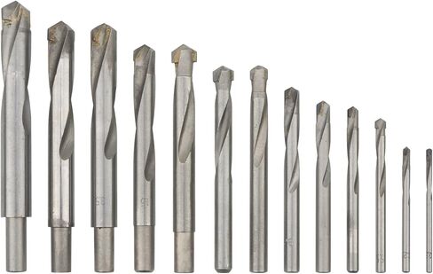 JIUWU 13pcs Tungsten Steel Cemented Carbide Twist Drill Bits, Metal Drill YG Alloy Blade, for Stainless Steel Copper Aluminum Zinc Alloy, 3 4 5 6 7 8 9 10 11 12 13.5 14 15mm in Saudi Arabia