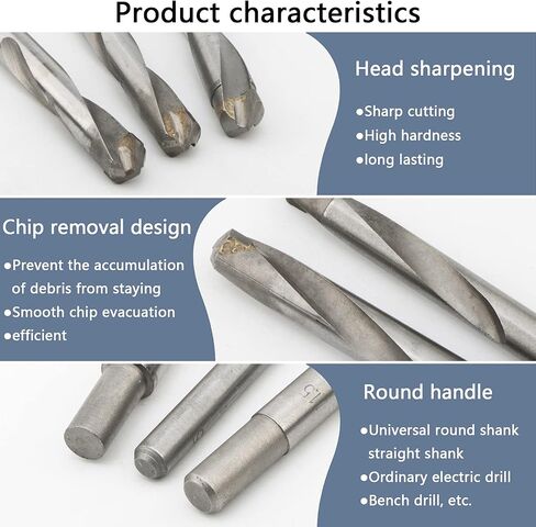 JIUWU 13pcs Tungsten Steel Cemented Carbide Twist Drill Bits, Metal Drill YG Alloy Blade, for Stainless Steel Copper Aluminum Zinc Alloy, 3 4 5 6 7 8 9 10 11 12 13.5 14 15mm in Saudi Arabia