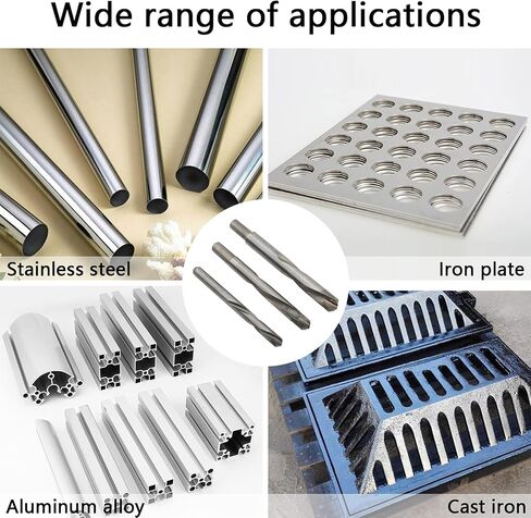 JIUWU 13pcs Tungsten Steel Cemented Carbide Twist Drill Bits, Metal Drill YG Alloy Blade, for Stainless Steel Copper Aluminum Zinc Alloy, 3 4 5 6 7 8 9 10 11 12 13.5 14 15mm in Saudi Arabia