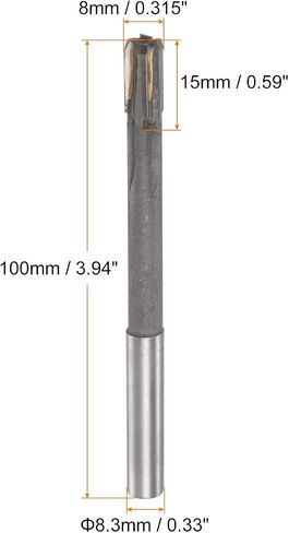 Chucking Reamer 7.3mm H7 C1/K30 Carbide Tip Precision Straight Flutes Round Shank Lathe Machine Milling Cutter in Kuwait