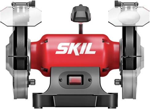 SKIL 3.0 Amp 8 In. Bench Grinder with Built-in Water Cooling Tray & LED Work Light - BI9502-00 in Saudi Arabia