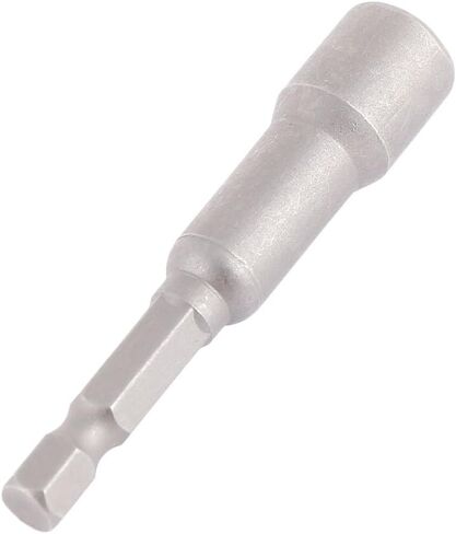 Aexit 8mm Hex Screwdriver Bits Socket Nut Driver Setter Magnetic Power Gray Nut Driver Bits 65mm Long in Saudi Arabia