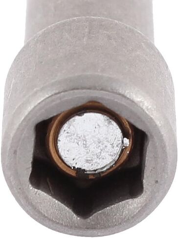 Aexit 8mm Hex Screwdriver Bits Socket Nut Driver Setter Magnetic Power Gray Nut Driver Bits 65mm Long in Saudi Arabia
