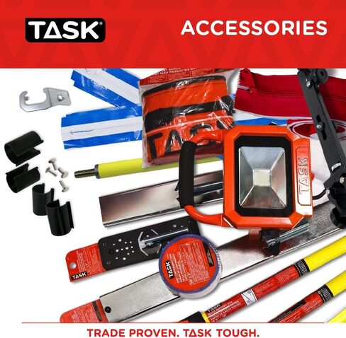قضيب دعم سريع Task T74500-2 مقاس 63 بوصة إلى 120 بوصة، نظام دعم قابل للتعديل، سعة قصوى 132 رطلًا، عبوتان in Kuwait