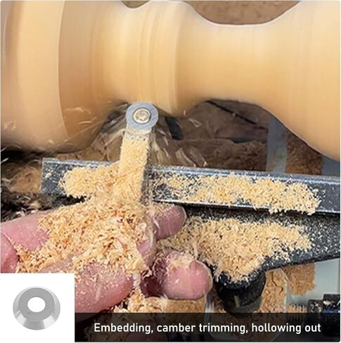 12mm Round Carbide Inserts Cutters Indexable, 10pcs Carbide Wood lathe tools Replacement Inserts with Screws Fits For Woodworking Lathe Wood Turning tools in Kuwait