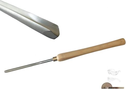 1/4-Inches HSS Bowl Gouge Lathe Chisel Set Wood Turning Tools, Fingernail Bowl Gouge 1/4'' with Domestic Ashtree Handle and Transparent Hang Bag in Kuwait