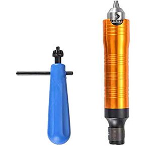 Eyourlife Flexible Shaft Grinder Handle, 0.3-6.5mm Chuck Handle with Chuck Key for Hanging Grinding Chuck, Flex Shaft Drill Chuck Handle, Handpiece for Rotary Tool, Hanging Grinder Carver Accessories
