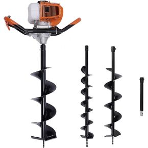 DYRABREST Auger Drill Bit 6 inch Garden Plant Flower Bulb Auger Spiral Hole Drill for Post Holes Replacement Earth Digger Planting Drill in Saudi Arabia