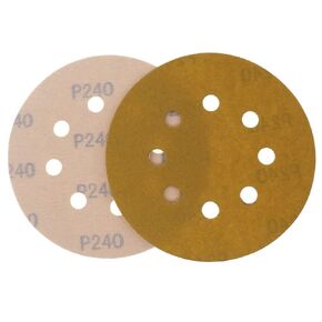 Unifizz 5 PCS 5 Inches 8 Holes Hook and Loop Sanding Discs, 400 Grits Orbital Sander Sandpaper Discs for Random Orbital Sander in Kuwait