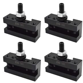 TINVHY 4 عبوات 250-101 حامل أدوات مخرطة CNC، مجموعة أدوات التغيير السريع للمخرطة الصغيرة، عمود أدوات المخرطة المعدنية لأدوات تحول AXA in Kuwait
