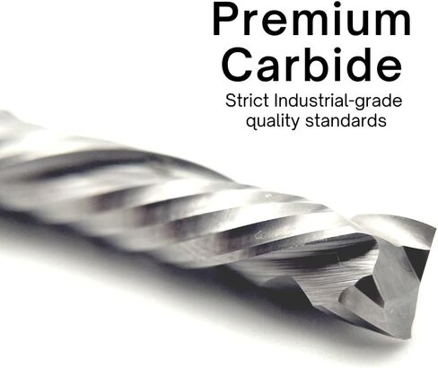 ROUTYBITS - 1/4 Inch - Compression Bit - 1/4 Shank, 1 in. FL, Solid Carbide, Spiral Endmill, CNC Router Bits in Kuwait