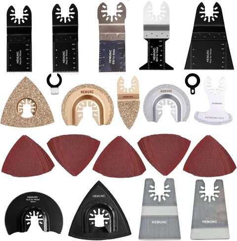 118PC Oscillating Tool Blades, Oscillating Multitool Saw Blades Accessories Kit in Saudi Arabia