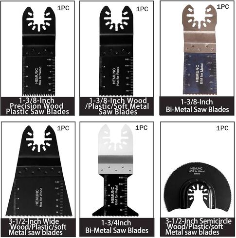 118PC Oscillating Tool Blades, Oscillating Multitool Saw Blades Accessories Kit in Saudi Arabia