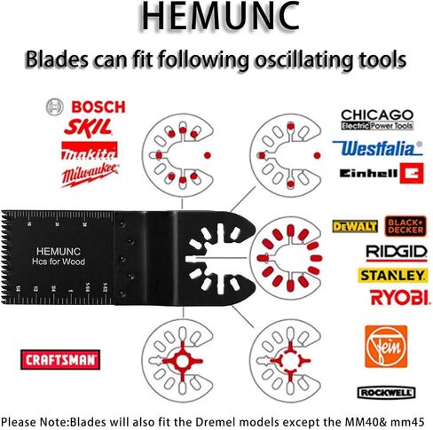 118PC Oscillating Tool Blades, Oscillating Multitool Saw Blades Accessories Kit in Saudi Arabia