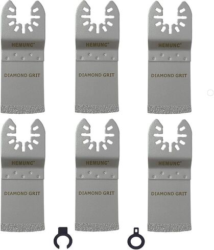 Oscillating Tool Blades, HEMUNC 4PCS Oscillating Multi Tool Diamond Saw Blades for Grout Removal, Flush Cut, Compatible with Dewalt Bosch Dremel Rockwell Makita Fein Multimaster Milwaukee and More in Saudi Arabia