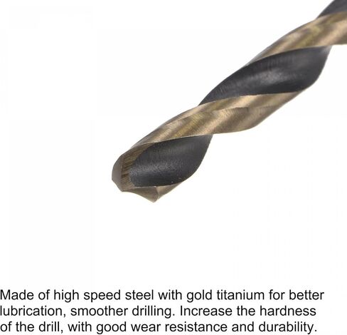 uxcell 2 Pcs High Speed Steel Hex Shank Twist Drill Bit, 7mm Drilling Dia with 1/4 Inch Hex Shank 105mm Length in Saudi Arabia