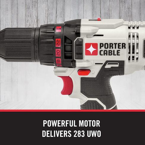 PORTER-CABLE 20V MAX* Cordless Drill/Driver Kit, 1/2-Inch (PCC601LA) in Kuwait