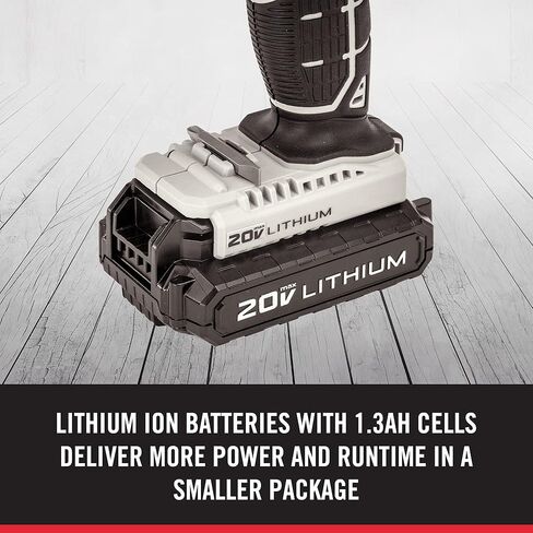 PORTER-CABLE 20V MAX* Cordless Drill/Driver Kit, 1/2-Inch (PCC601LA) in Kuwait