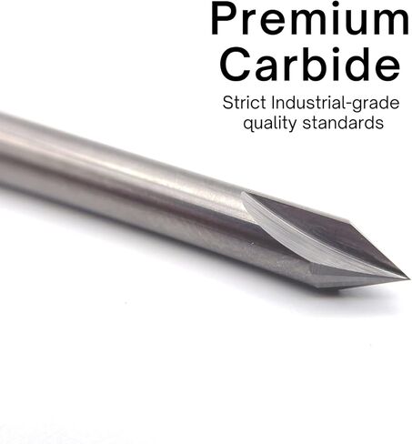 ROUTYBITS - 60 Degree - V Bit Engraver - 1/4 Inch Shank, Solid Carbide, Engraving, CNC Router Bits in Kuwait