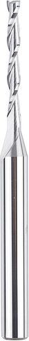 SpeTool Extra Long CNC Spiral Router Bits with Up Cut 1/8 inch Cutting Diameter, 1/4 inch Shank 3 inch Extra Long HRC55 Solid Carbide End Mill for Wood Cut, Carving in Saudi Arabia
