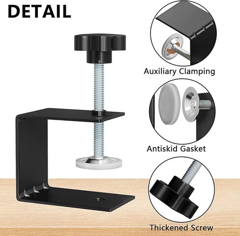 مشبك تثبيت امامي للدرج | عبوة من قطعتين من مشابك تركيب الخزائن على شكل حرف C | مشبك تثبيت الادراج والمقابض، ادوات مرنة لتحديد موضع ثقب المثقاب in Kuwait