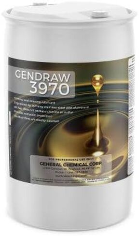 General Chemical Metalworking Fluid - Heavy Duty Synthetic Lubricant and Corrosion Protection - GenDraw 3970 - Evaporative Fluids for Metal Forming, Stamping, and Drawing - 55 Gallon Drum in Saudi Arabia