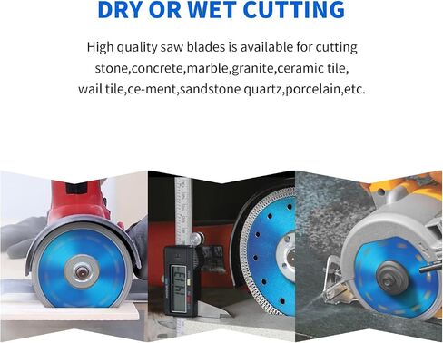 Super Thin Porcelain Tile Blade 7 Inch | Wet or Dry for Fast and Chip-Free Cutting of Porcelain Tile,Granite,Marble,5/8" to 7/8" Arbor Hole in Saudi Arabia
