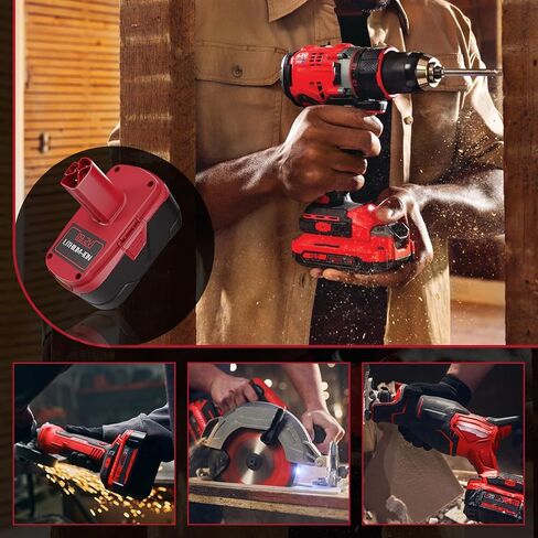 بديل 7.0 أمبير لبطارية Craftsman 19.2 فولت، متوافق مع مجموعة بطارية وشاحن Craftsman 19.2 فولت C3 1323903 130279005 130211004 11045 315.115410 مع شاحن بطارية 19.2 فولت (عبوتان) in Kuwait