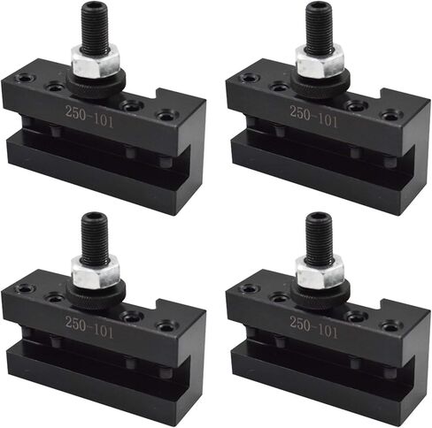 TINVHY 4 عبوات 250-101 حامل أدوات مخرطة CNC، مجموعة أدوات التغيير السريع للمخرطة الصغيرة، عمود أدوات المخرطة المعدنية لأدوات تحول AXA in Kuwait