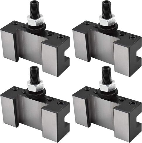TINVHY 4 عبوات 250-101 حامل أدوات مخرطة CNC، مجموعة أدوات التغيير السريع للمخرطة الصغيرة، عمود أدوات المخرطة المعدنية لأدوات تحول AXA in Kuwait