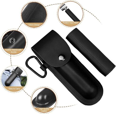 Bushcraft Gear for Survival Settlers Bushscraft Hand Auger Wrench with Flint Scotch Eye Wood Drill Peg and Manual Hole Maker Multitool with leather Case Camping brown in Kuwait