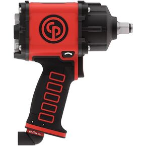 مفتاح ربط الهواء Chicago Pneumatic CP7755 (1/2 بوصة)، أداة إصلاح وتجميع مسدسات الهواء الصناعية، سندان قصير، Air Flex Mini، مقبض مسدس، مطرقة مزدوجة، أقصى عزم دوران 959 قدم رطل / 1300 نيوتن متر 7700 دورة في الدقيقة in Kuwait