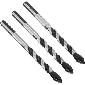 Utoolmart Masonry Drill Bit, Multifunctional Twist Drill Bit, 6mm Ceramics Drill Bit for Drilling in Tile, Glass, Concrete, 2 Pcs