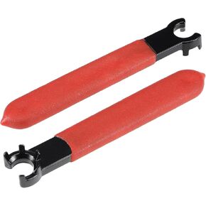 uxcell Collet Chuck Wrench Spanner for ER8M Clamping Nut Milling Machine Lathe Chuck Holder Tool with Red Non-slip Handle 2pcs in Saudi Arabia