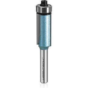 رؤوس توجيه من KEENTECH مع ساق 1/4 بوصة، وقطر قطع 1/2 بوصة، وعمق قطع 1 بوصة، وقطعة تشذيب مائلة من درجة كربيد C4 للمبتدئين والخبراء في الأعمال الخشبية، أزرق (KT02011201) in Kuwait