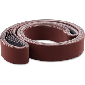 Red Label Abrasives 1 X 42 Inch 180 Grit Flexible Aluminum Oxide Multipurpose Sanding Belts, 12 Pack