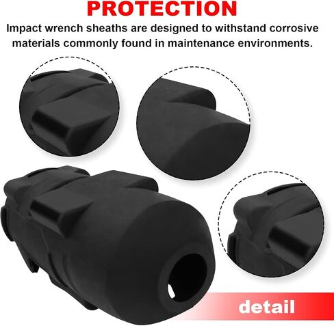 49-16-2767 MLW49162861 M18 FUEL Impact Wrench Protective Boot (2Pcs) for fits Milwaukee M18 FUEL 1/2 & Milwaukee Torque Impact Wrench 2767-20 & 2863-20 2860/2861 in Saudi Arabia
