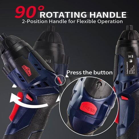 مفك براغي كهربائي 4 فولت من ديكسترا، مجموعة مفكات براغي لاسلكية مع 25 لقمة مغناطيسية، مفكات براغي إلكترونية صغيرة قابلة لإعادة الشحن، بطارية ليثيوم أيون، ضوء عمل LED، حاملات لقم، صندوق تخزين، كابل من النوع C in Kuwait