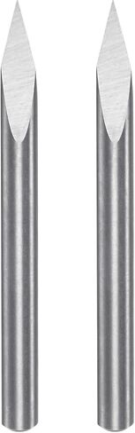 HARFINGTON 2 قطعة لقمة توجيه CNC 4 مم عرقوب 0.2 مم طرف 30 درجة كربيد صلب 3 مزامير للخشب والأكريليك PVC MDF البلاستيك in Saudi Arabia