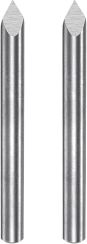 HARFINGTON 2 قطعة لقمة توجيه CNC 4 مم عرقوب 0.2 مم طرف 60 درجة كربيد صلب 3 مزامير للخشب والأكريليك PVC MDF البلاستيك in Kuwait