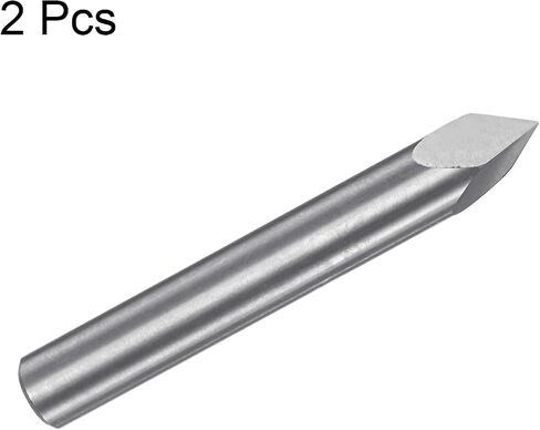 HARFINGTON 2 قطعة لقمة توجيه CNC 4 مم عرقوب 0.2 مم طرف 60 درجة كربيد صلب 3 مزامير للخشب والأكريليك PVC MDF البلاستيك in Kuwait