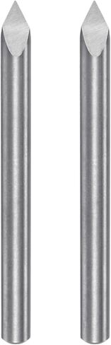 HARFINGTON 2 قطعة لقمة توجيه CNC 4 مم عرقوب 0.2 مم طرف 60 درجة كربيد صلب 3 مزامير للخشب والأكريليك PVC MDF البلاستيك in Kuwait