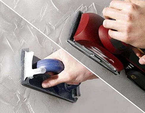 شرائح شبكية من الكتان من kwb للجلخ من الورق الملون والجاف ، f. مطحنة يدوية 93 × 280 K-180 ، مصنوعة من الألياف الزجاجية ، شريط فيلكرو م مثقوب ، 5 قطع. in Kuwait