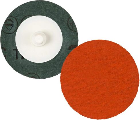 Cubitron II Roloc 89705 Fibre Disc TR 787C, 3' 120+, 50 per Inner, Fibre Backing, Precision Shaped Ceramic Grain Abrasive Grit, 3' Diameter (Pack of 50) in Saudi Arabia