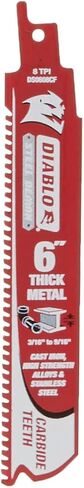 Freud DS0608CF Steel Demon Carbide-Tipped Reciprocating Blades for Thick Metal Cutting, 6-Inch in Saudi Arabia
