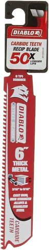 Freud DS0608CF Steel Demon Carbide-Tipped Reciprocating Blades for Thick Metal Cutting, 6-Inch in Saudi Arabia