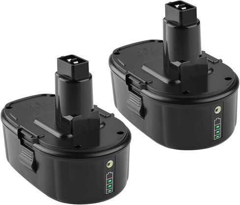 Powilling 2Pack 5.0Ah 18V DC9096 لبطارية Dewalt XRP، بطارية لـ Dewalt DC9098 DC9099 DE9039 DE9096 DE9098 DW9099 DW9098 DE9503 ليثيوم أيون in Kuwait