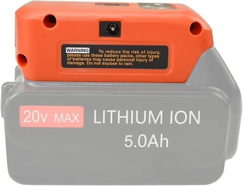 POWRE Source Adapter Converter for 18V Black+Decker Lithium ion BL1514-XJ BL1518-XJ BL2018-XJ BL4018-XJ BL2518-XJ BL2018 BL3018 BL4018 Battery,Dual USB Phone Charger,DC Port Cordless Flashlight in Kuwait