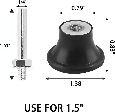 Litoexpe 2-Pack 1 Inch Quick Change Disc Pad Holder | 1/4" Shank, Quick-Change Design, for Polishing and Sanding Attachments in Saudi Arabia